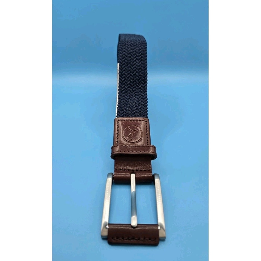 Puma Men's Braided Golf Belt Navy Blue Size   S/M